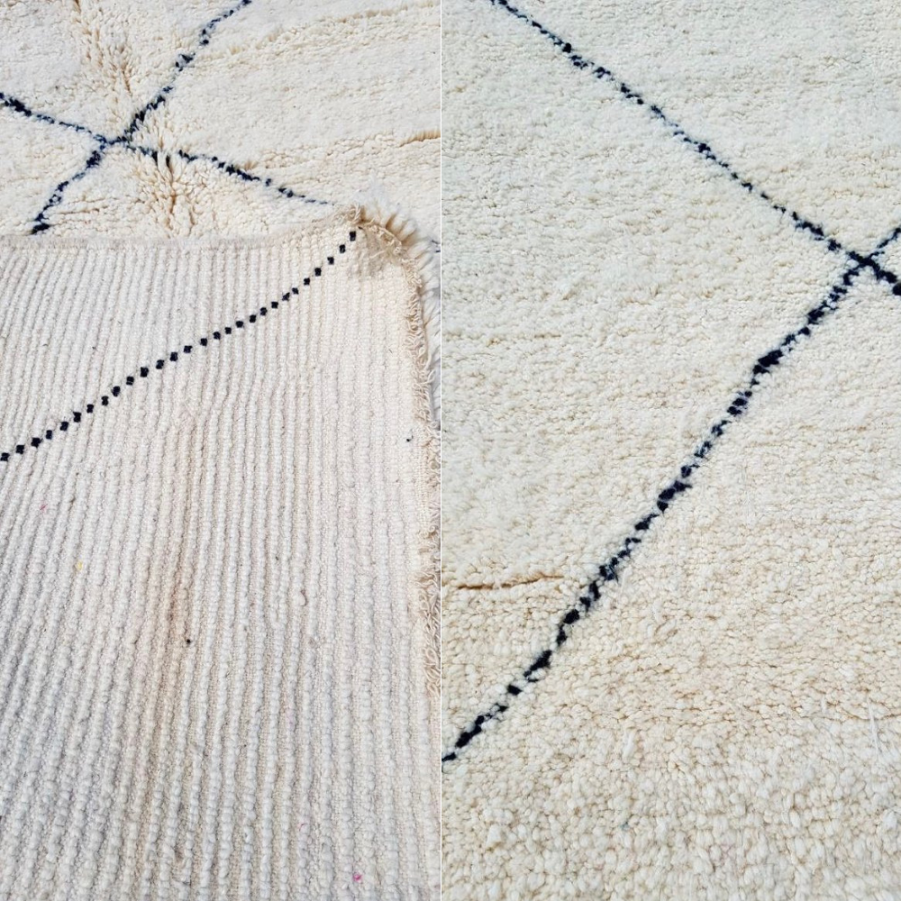 Moroccan Rug Hand-Woven Berber Carpet Wool Area Rug Wool Carpet